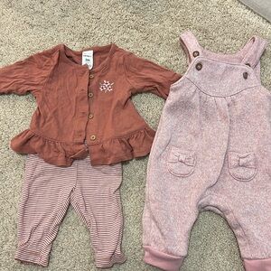 Size 3M baby girl Carters clothes